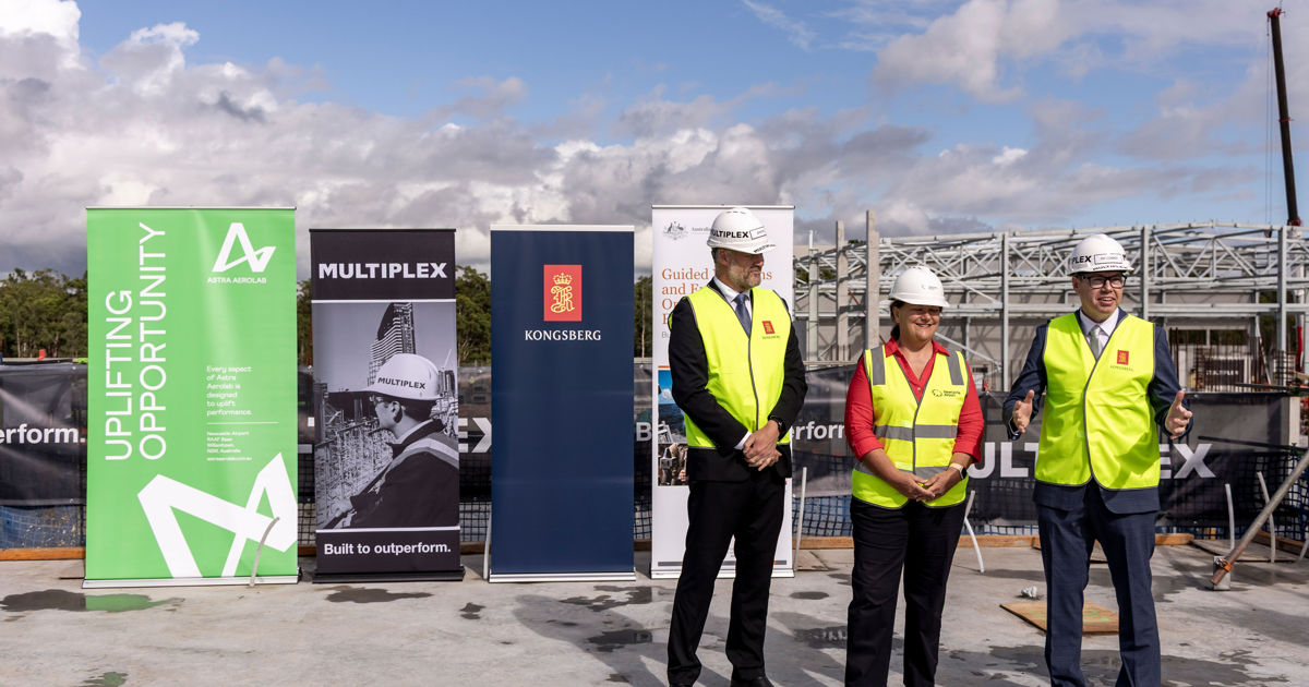 Minister Conroy inspects construction progress at the Kongsberg Missile ...