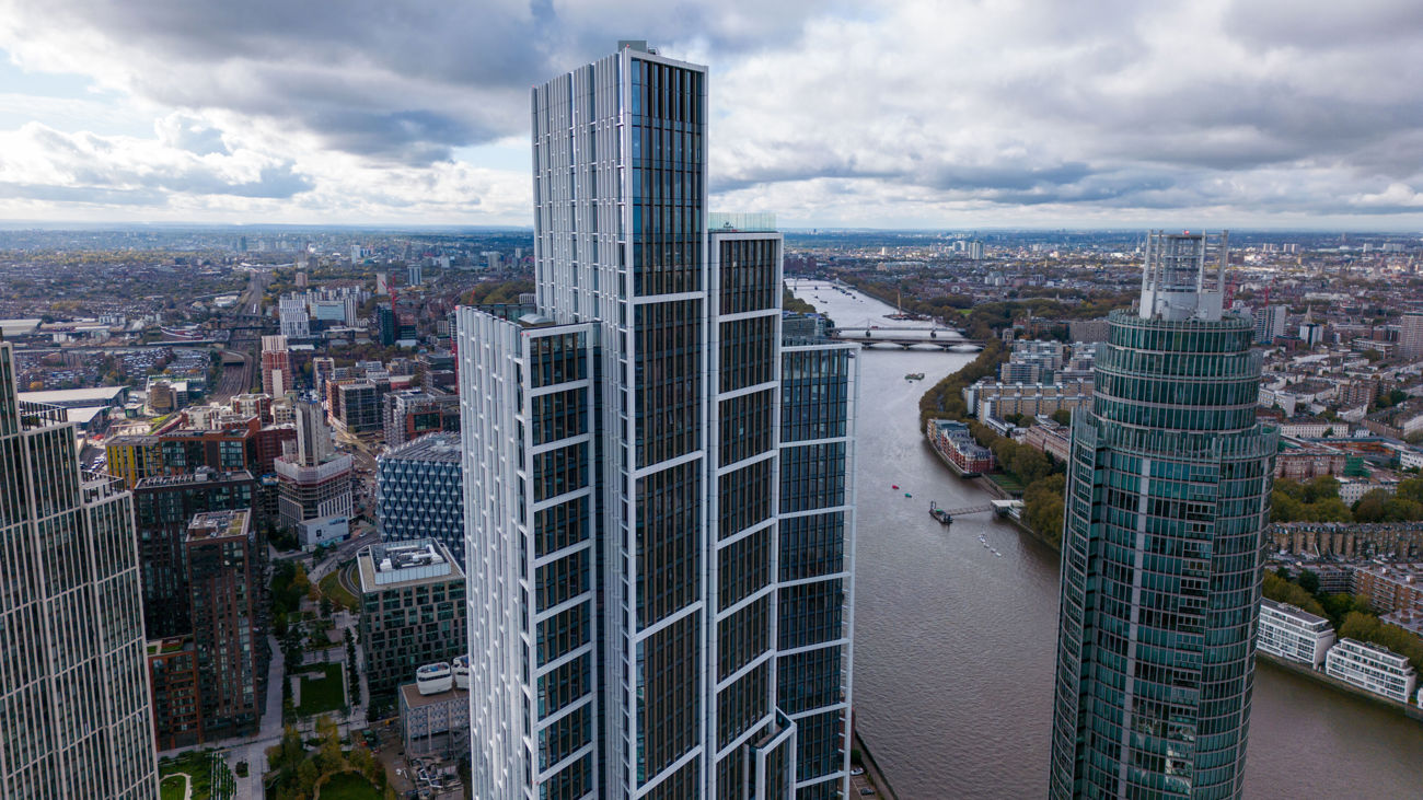 Nine Elms Development Construction of One Nine Elms development reaches first phase ...